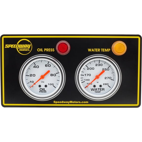 2-Gauge Panel w/ Warning Lights, Oil Press/Water Temp