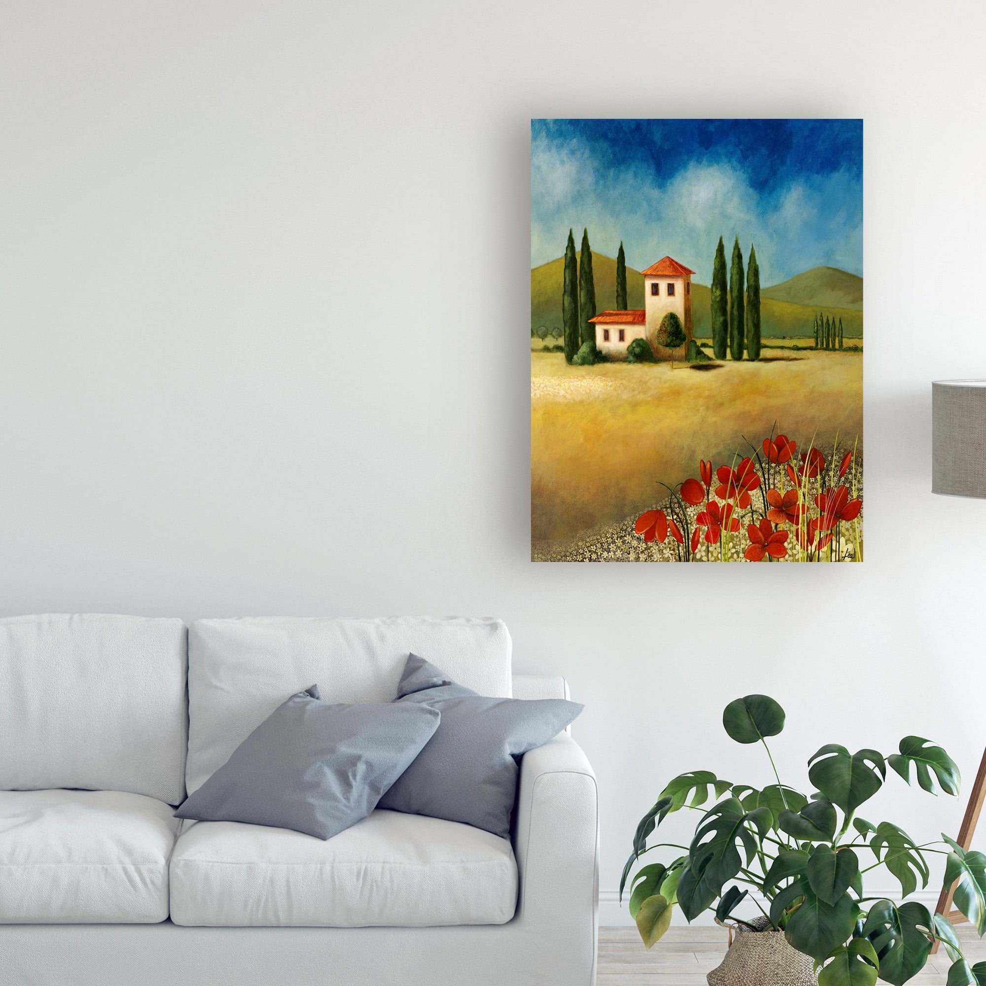 Trademark Fine Art 'Tuscan Landscape 1' Canvas Art by Pablo Esteban