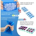 thumbnail image 4 of Silicone Ice Cube Trays,15 Square Ice Cube Tray with Lid,3 Pack Ice Cube Molds Set,Ice Molds Silicone,Ice Cube Maker,Large Ice Trays for Freezer Containers for Whiskey,Reusable & BPA Free (3 Colors), 4 of 5