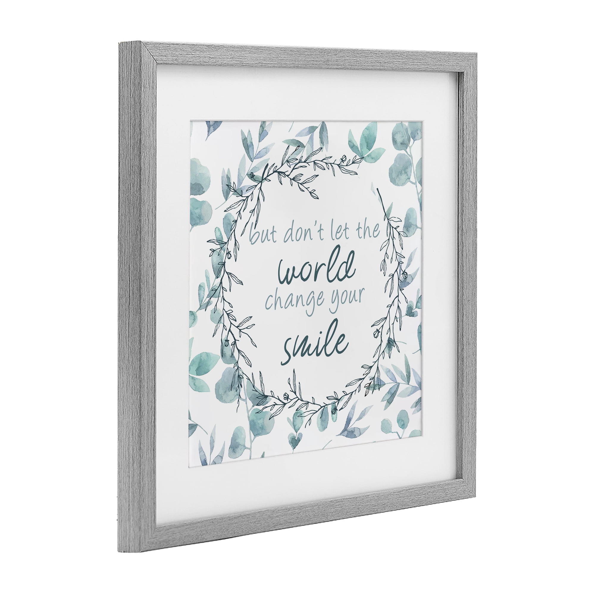 Stupell Industries Don't Let The World Change Gray Framed Print Under Glass, design by Kim Allen