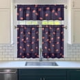 thumbnail image 3 of Sweet Kawaii Strawberry Curtains for Kitchen - 3 Piece Set with Valance, Semi-Sheer & Light Filtering, 3 of 5