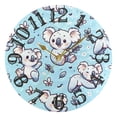 thumbnail image 5 of Koalas Leaves Blue 10 inch Wall Clocks Non Ticking Easy to Read Battery Decorative for Home Bathroom Kitchen Bedroom Living Room, 5 of 8