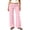 Pink, variant on Women's Ruched Fold Over High Waist Pants Full Length Stretch Casual Lounge Trousers with Side Pockets & Drawstrings,Pink,3XL