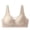 Beige, variant on Push Up Bras for Women Ribbed No Underwire Seamless Bras Full Coverage Lightly Lined T-Shirt Bras Size M to 2XL