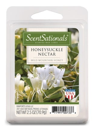 Honeysuckle Nectar Scented Wax Melts, ScentSationals, 2.5 oz (1-Pack)