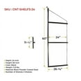 thumbnail image 5 of (4 Pack) 3 Tier Shipping Container Shelving Bracket with 24"(D) x 60"(H) - Black Powder Coated Steel Shelf Brackets for Heavy Duty Trailer Containers - Easy to Assemble & Remove, 5 of 9