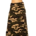 thumbnail image 5 of Women's Printed High Waisted A-Line Maxi Skirt with Foldable Waistband - Relaxed Fit, 5 of 5