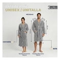 thumbnail image 3 of Bata de Baño Suave, Absorbente y de Secado Rápido, Unisex Real Textil (Gris, Unitalla), 3 of 8
