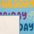 thumbnail image 6 of SAFAVIEH Kids Playhouse Days and Months Machine Washable Area Rug, Blue/Green, 3'3" x 3'3" Round, 6 of 7