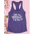 thumbnail image 3 of Handwritten Happy Mothers Day Racerback Tank Women -Image by Shutterstock, Female x-Large, 3 of 4