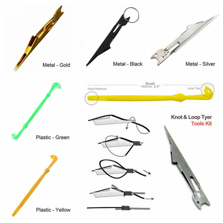 Multifunctional Nippers Stainless Steel & Plastic Snip Line Cutter Fly  Fishing Clippers Fast Hook Nail Knotter Quick Knot Tying Tool PLASTIC -  YELLOW 