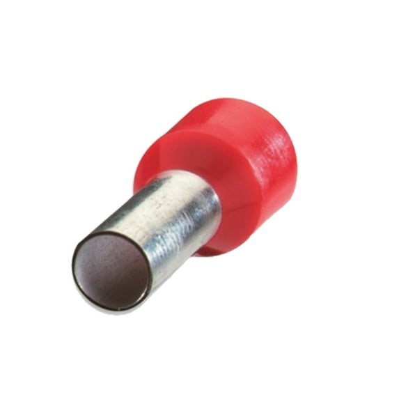 Pack of 20 F2027 Ferrules Terminal 20AWG Copper Red 12.5mm Tin Reel