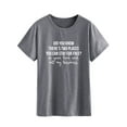 thumbnail image 3 of TWZH Women Did You Know There're Two Places Letter Tee Funny Style T-Shirt, 3 of 6