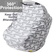 HUA TRADE Breastfeeding Cover Nursing Cover - Baby Car Seat Covers - Car Seat Canopy Cover, Infant Stroller Cover for Girls and Boys, Baby High Chair Cover Perfect Gift for Pregnant Moms