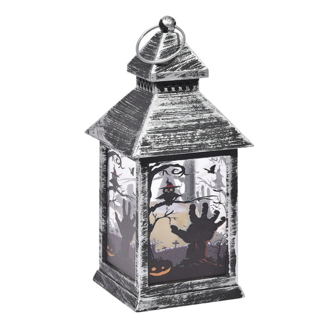 Lanternes d'Halloween Adaptées aux Centres de Table Adaptées aux Décorations Intérieures d'Halloween Décorations de Table Centrale Piles Incluses