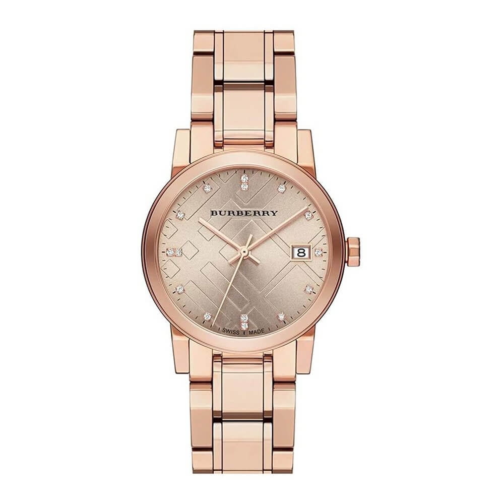 BURBERRYレディース時計 Burberry Classic Rose-Gold Stainless Steel Ladies Watch 32mm