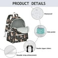thumbnail image 4 of Basset Hounds with Bones and Presents Backpack for School,Cute School Bag,Schoolbag with Adjustable Shoulder Straps & Padded Back,13.4"x11"x4.7", 4 of 6