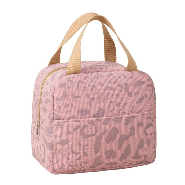 asddcavvf Cute Lunch for Women Quilted Lunch Tote Bag Floral Women Lunch Tote With Front Pocket Lunch Container Cooler Bag for Work Womens Insulated Lunch Bag with Containers