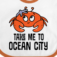 thumbnail image 4 of Inktastic Ocean City Maryland Cute Crab Boys or Girls Baby Bib, 4 of 4