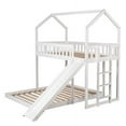 thumbnail image 6 of Harper & Bright Designs Twin Over Full House Bunk Bed with Slide and Ladder Floor Bedframe for Bedroom, White, 6 of 10