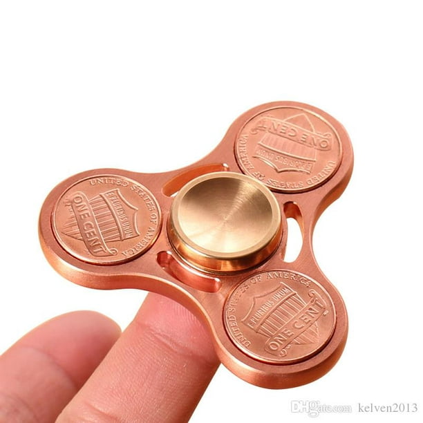 High Quality Coin Copper Hand Finger Fidget Anti-Stress Tri - Walmart.com