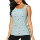 thumbnail image 1 of Fotbe Milk Tea Blusas Sin Mangas para Mujer – Estilo Casual, Corte Suelto, Slim-Fit, Cuello Redondo Deportivo, Tops de Verano para Gimnasio y Yoga-Large, 1 of 1