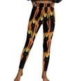 thumbnail image 4 of Mingw Halloween Print Leggings for Women Sports Fitness Pants Casual Tight Fitting Tight Yoga Pants Stretch Pants,Orange,3XL, 4 of 6