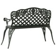 thumbnail image 5 of vidaXL Outdoor Patio Bench Outdoor Bench Chair for Backyard Cast Aluminum, 5 of 6