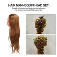 thumbnail image 4 of Hairdressing Doll Head, Hair Mannequin Head Practice Braiding With Clamp Holder For Beginner For Display, 4 of 8