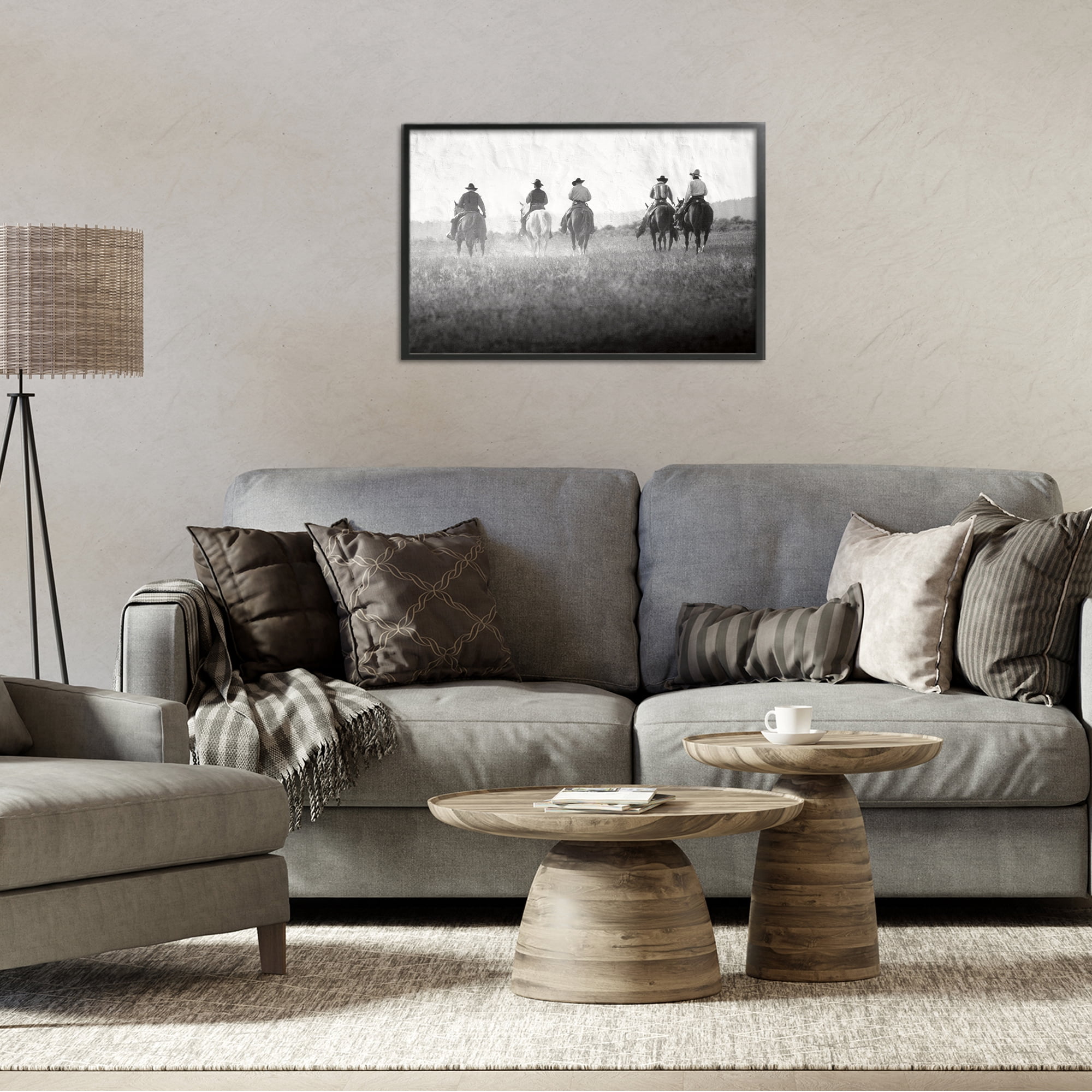 Stupell Industries Riding Toward The Horizon Black Framed Giclee Art, design by Superstock