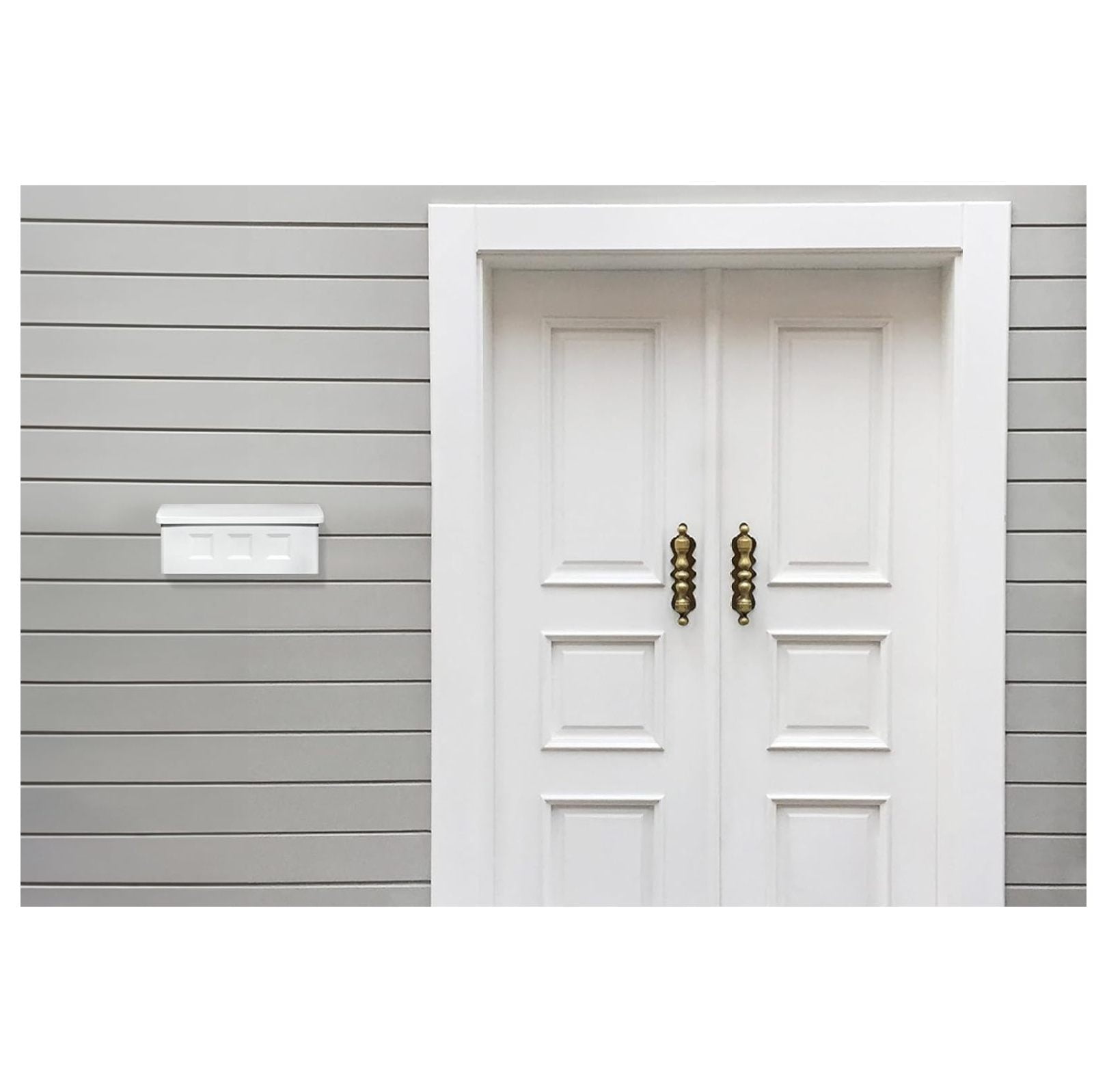 Werqueid Wayland Galvanized Steel Wall Mount Mailbox, 2689W-10, White, Small Capacity