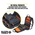 thumbnail image 3 of Kit de mochila Klein Tools Tradesman Pro de 39 bolsillos con cuchillo, 3 of 9