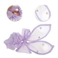 thumbnail image 3 of Unique Bargains 1 Pc Grace Rhinestones Bow Scrunchie Hair Elastic Band Purple, 3 of 5
