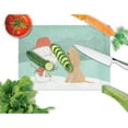 thumbnail image 2 of Tan Spaniel Snowman Christmas Glass Cutting Board Large, 2 of 2