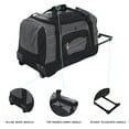 thumbnail image 3 of Protege 21-inch Medium Rolling Duffel Bag for Travel, Black, 3 of 21