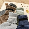 thumbnail image 6 of NANAHuang 5Pairs Super Thick Winter Woolen Merino Socks for Men Towel Thermal Warm Sport Socks Cotton Male's Cold Snow Boot Terry Sock, 6 of 6