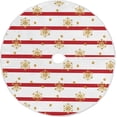 thumbnail image 1 of FMSHPON Christmas Gold Snowflake Xmas Christmas Tree Skirt Stand Mat for Holiday Party Decoration Indoor Outdoor 36 inches, 1 of 6