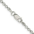 thumbnail image 3 of Sterling Silver 2.5mm Rolo Chain (20 X 2.5) Made In Italy qfc2-20, 3 of 5