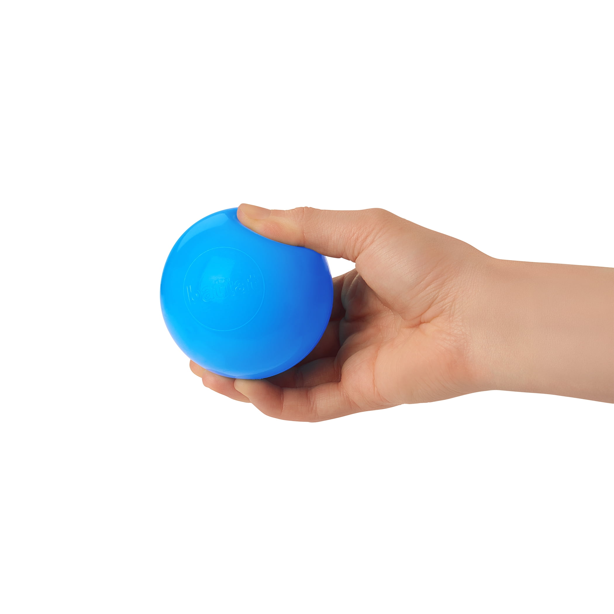 Battat Bag of Balls Build City 100 Plastic Play Balls for Ball Pit with Reusable Storage Bag for 12  Months +