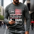 thumbnail image 2 of LPKRT Men Patriotic Long Sleeve T Shirt - 250Th Anniversary Crewneck Tee, Soft Breathable Top(Dark Gray-S), 2 of 4