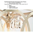 thumbnail image 3 of The Lighting Store Aurelia 3-light Light Gold with Bronze Metal Cage Drum Pendant Chandelier, 3 of 5
