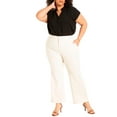 thumbnail image 5 of ELOQUII Women's Plus Size The 365 Suit Crop Flare Leg Trouser, 5 of 6
