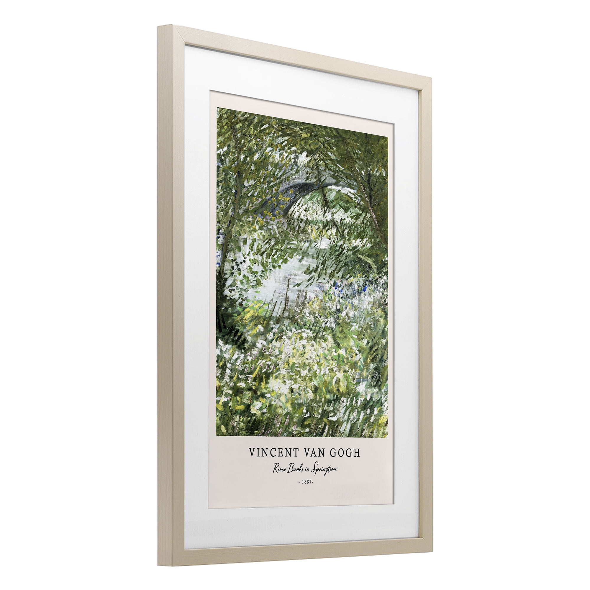 Stupell Industries Classic River Banks At Springtime Birch Framed Print Under Glass, design by Vintage Hustle