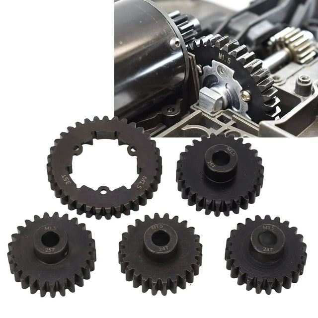 Boîte de Vitesses de Voiture à Télécommande, Engrenages de Moteur RC Réglés à Haute Durée de Vie en Acier pour Voiture RC