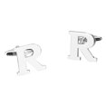 thumbnail image 4 of Gemelos ón para hombre, gemelos con de la personalizada mayúscula R jinwen Gemelos con letras del alfabeto, 4 of 6
