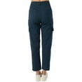 thumbnail image 2 of ONeill Womens Heather Casual Cargo Pants, Blue, 26, 2 of 4
