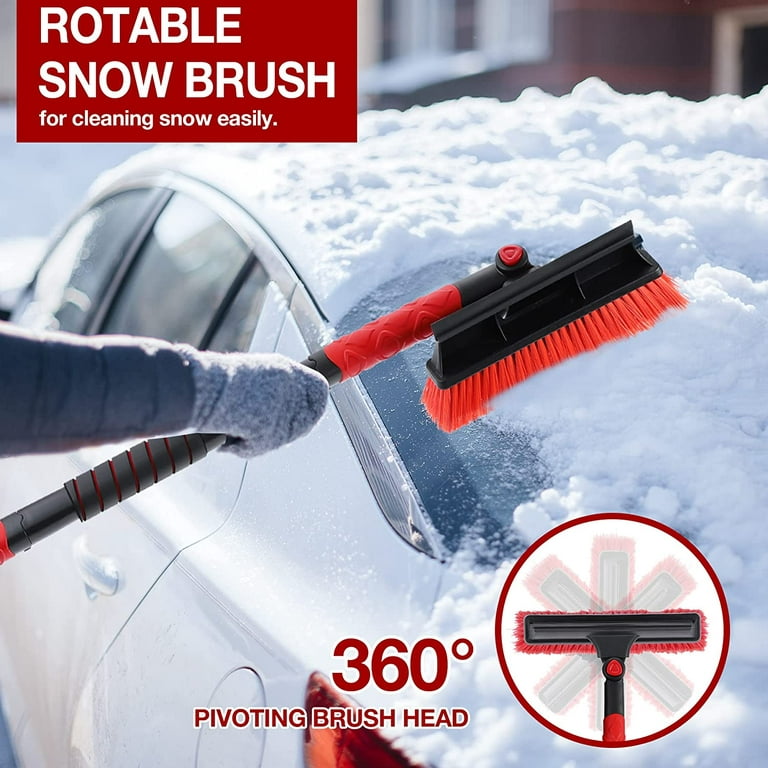 Ice Scrapers For Car Windshield 10 Inch Scratch Free Bristle Head Snow  Brush Car Snow Brush And Ice Scrapers For Cars Trucks - AliExpress