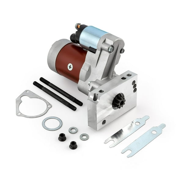 Speedmaster PCE393.1020.01 Compatible with Chevy SBC 350 BBC 454 10" 153T 11" 168T Mini High-Torque 4Hp Starter [Red]