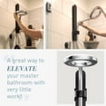 thumbnail image 5 of Moen N214R0BLC Nebia by Moen Spa Shower Rainshower, Matte Black/Chrome, 5 of 5