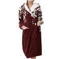 thumbnail image 1 of Birdeem Robes pour Femmes Pyjamas à Capuche en Flanelle Peignoirs Longs et Pyjamas, 1 of 1